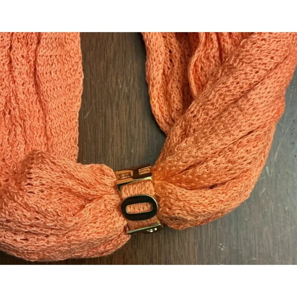 BCBGeneration Infinity Scarf Pretty In Papaya Orange Knit Loop NWT Nordstrom